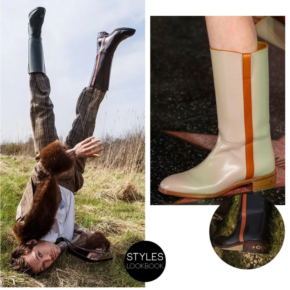 GUCCI Cowboy Boots - BNWT - Women’s Size 7.5/8 *Runway* Authentic - Picture 8 of 9